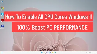 How To Enable All CPU Cores Windows 11/10 & 100% Boost PC PERFORMANCE