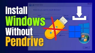 How to install any windows without Pen drive or USB | Install windows without Pendrive  - MrTechno