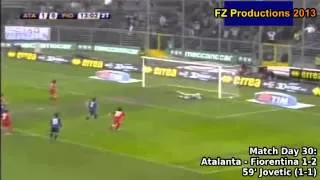 Serie A 2008-2009, day 30 Atalanta - Fiorentina 1-2 (Jovetic goal)