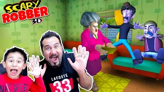 KIZGIN ÖĞRETMENİN EVİNİ HIRSIZLAR BASTI!  | SCARY TEACHER GİBİ SCARY ROBBER HOME CLASH OYNUYORUZ!