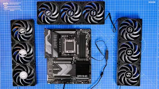 How to connect Lian Li Unifan P28s - multiple fans and radiator wiring logic