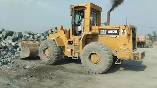 How To OPERATE Caterpillar Wheel Loader 950B Stone Loading|| Truck Care TV.