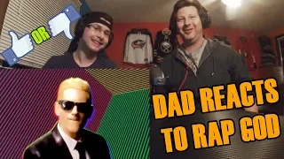 METALHEAD DAD REACTS TO EMINEM - (RAP GOD)