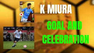 K MIURA'S GOAL AND CELEBRATION 😂💪|77 RATED 🔥|ICONIC CREATIONS