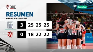 RESUMEN: Alianza Lima 3️⃣ - 0️⃣ U. San Martín | GRAN FINAL (VUELTA) | LNSV 2023-2024 👋🏐🏆