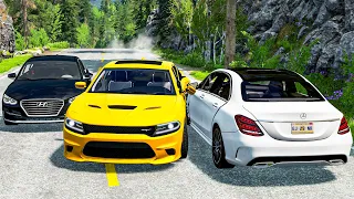 Car Overtaking Crashes Compilation #30 - BeamNG.Drive