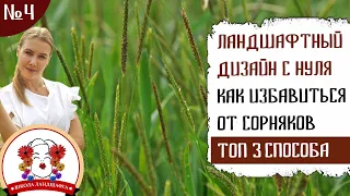 ЛАНДШАФТНЫЙ ДИЗАЙН С НУЛЯ.  КАК ИЗБАВИТЬСЯ ОТ СОРНЯКОВ.  ТОП 3 СПОСОБА