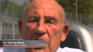 F1: Lewis Hamilton and veteran Sir Stirling Moss race at Monza