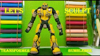 TRANSFORMER Bumblebee - we make it from clay / Sculpting from clay / Plasticine