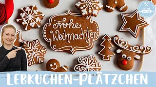 Lebkuchen-Plätzchen | Schnelles Weihnachtsplätzchen Rezept zum Ausstechen 🎅🎄| Einfach Backen