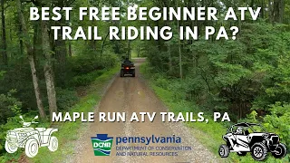 Best Beginner Free ATV Trails in PA - Maple Run, PA - DCNR