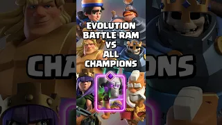 Evolution Battle Ram VS All Champions #clashroyale #shorts