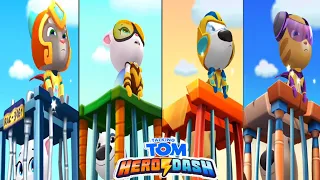 Talking Tom Hero Dash - Discover All The Heroes - Two Screens - All Bosses - New Update DCLSMPVQXE8