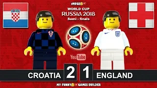 World Cup 2018 Semi-finals • Croatia vs England 2-1 • 11/07/2018 All Goals Highlights Lego Football