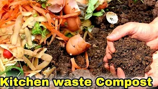 How to make compost | in 10 Days, How to make kitchen waste compost [English CC]