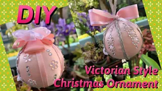 DIY Victorian Style Christmas Ornaments Dollar Tree Ideas