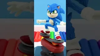 Create Sonic with clay ➤ Sonic the hedgehog 2, sculpture timelapse. Plastilina Tutorial #shorts