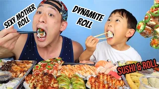 HUGE SUSHI FEST!  Mukbang