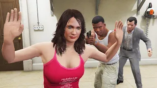 Michael SAVING AMANDA From Franklin in GTA 5