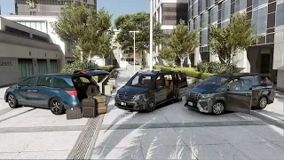 HONDA ODYSSEY 2018 VS. MERCEDES V250 VS. TOYOTA ALPHARD | GTA V