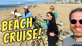 Impromptu SLOW BIKE tour of Newport Beach, CA with our NEW FRIENDS! A PERFECT morning on a bicycle!