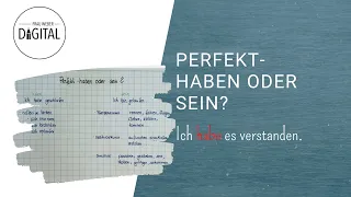 Perfekt   haben oder sein? - so merkst du es dir I Klasse 4