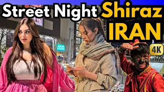 IRAN Night Life Neighborhood 2024 🇮🇷 | Walking Shiraz Street