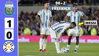 🐐Argentina Fans Crazy Reaction to Messi's Performance & 90+2' Freekick vs Paraguay!