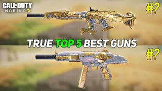 True Top 5 best Guns in Cod Mobile Season 3 #codm