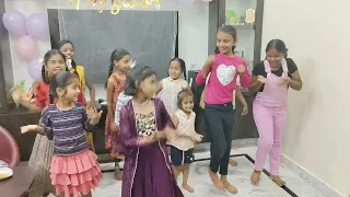 manasvi birthday party lo butterfly song dance