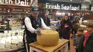 Cracking a $1300+ wheel of parmigiano reggiano