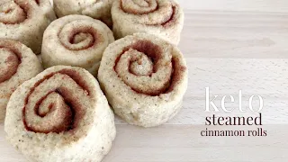 Keto Steamed Cinnamon Rolls