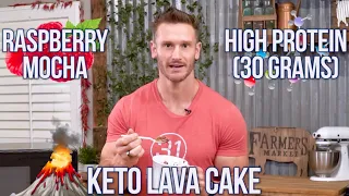 Keto Lava Cake Recipe- Chocolate Raspberry