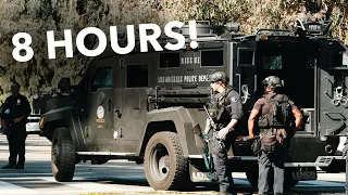 Armed Robbery Suspect #Barricaded Inside Townhome in #WoodlandHills LAPD SWAT