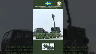 RBS-23 BAMSE - Anti-aircraft missile system of Swedish army  #defence #military