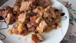 Шашлык в рукаве в духовке/мясо как шашлык