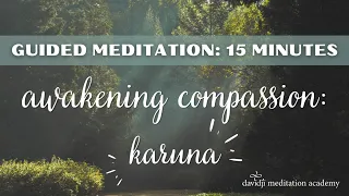 Awakening Compassion: Karuna 15-Minute Guided Meditation | davidji