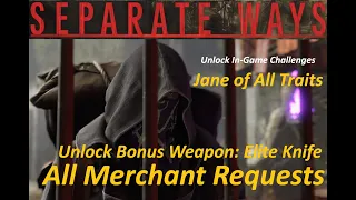 Resident Evil 4 Remake Separate Ways Achievements: All 7 Merchant Requests (Jane of All Traits)