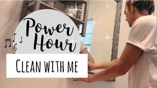 POWER HOUR CLEAN WITH ME | MUSIC ONLY | CLEANING MOTIVATION