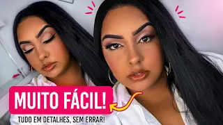 MAQUIAGEM PELE NEGRA E MORENA INICIANTE | AUTOMAQUIAGEM FÁCIL | Makeuprhaissa