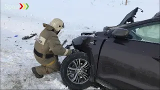 23 января три человека погибли в лобовом ДТП под Новосибирском.