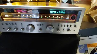 Sansui G-9700 stereo receiver driving a pair of JBL  8330 speakers...