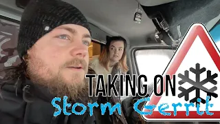 Surviving Storm Gerrit at the Top of a Mountain with 80mph Winds | Vanlife Scotland Vlog