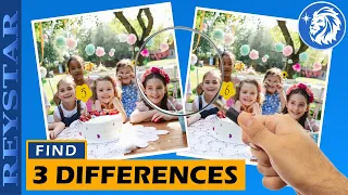 FIND DIFFERENCES GAME: FIND 3 DIFFERENCES [A PICTURE PUZZLE BRAIN GAME]