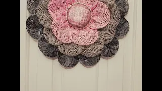 Let's make a Lollipop Flower Wreath/ DIY Flower Wreath by Lisa @ Southern Yankee Crafty Creations