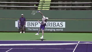 Serve That Beat Djokovic at Wimbledon - Sam Querrey Serve Slow Motion - ATP Tennis Serve Technique