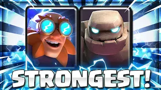 Clash Royale’s MOST POWERFUL Card Combo EVER!.. GOLEM ELECTRO GIANT 😱