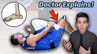 Luka Doncic INJURES Ankle - Doctor Explains  *IMPORTANT* Lesson About Preventing Ankle Sprains