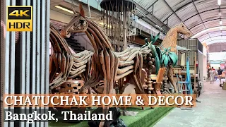 [BANGKOK] Chatuchak Weekend Market "Home & Decor, Furniture Zone"| Thailand [4K HDR Walking Tour]