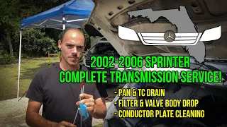 T1N Sprinter (2004-2006) Transmission Service + Valve Body Removal